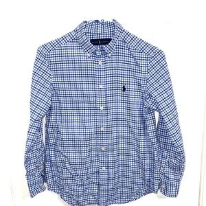 Ralph Lauren Boys Blue Plaid Shirt